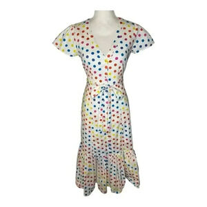 Color Me‎ Courtney Size 2 V-Neck Dipping Dot Minnie Dress